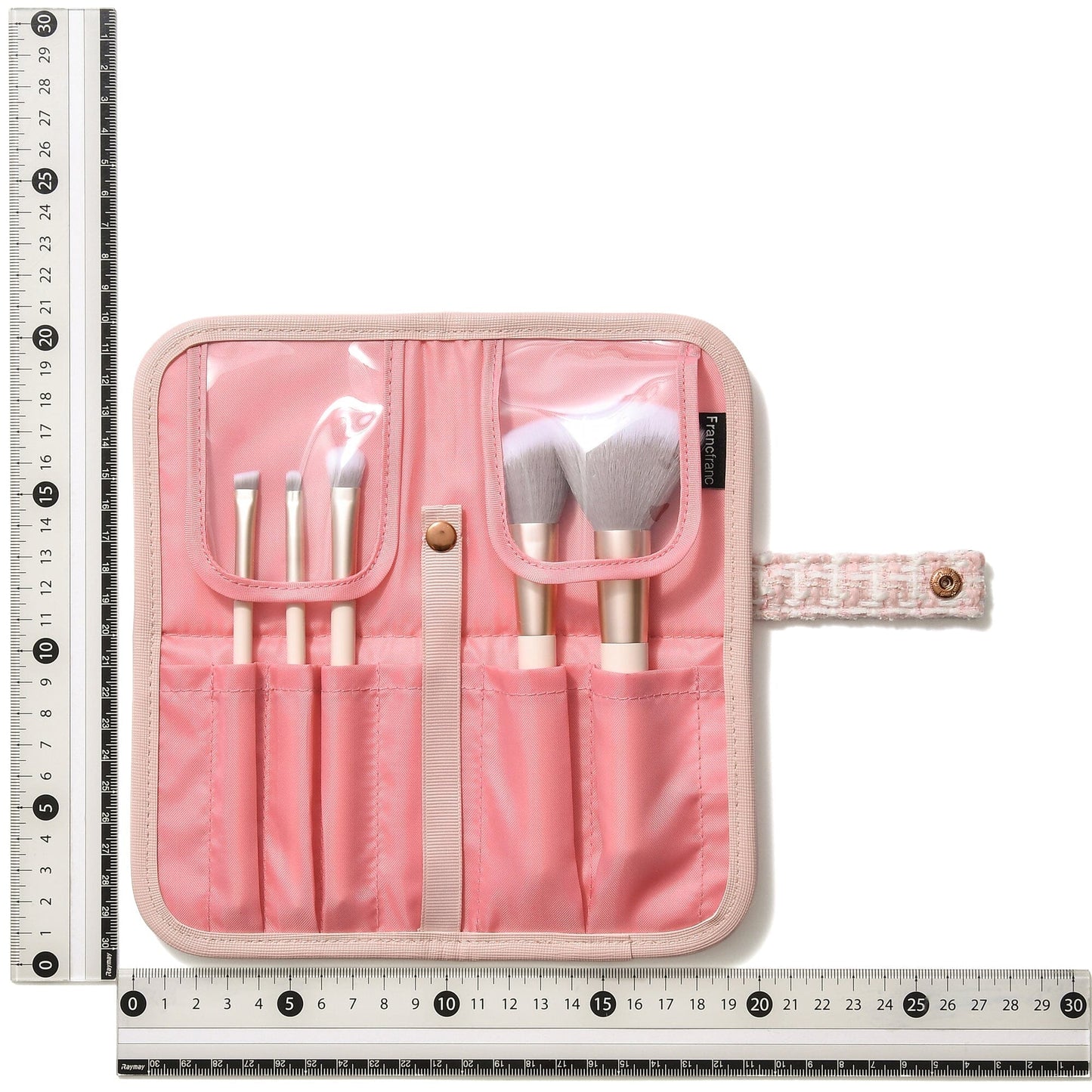 Tweed Makeup Brush Set Pink