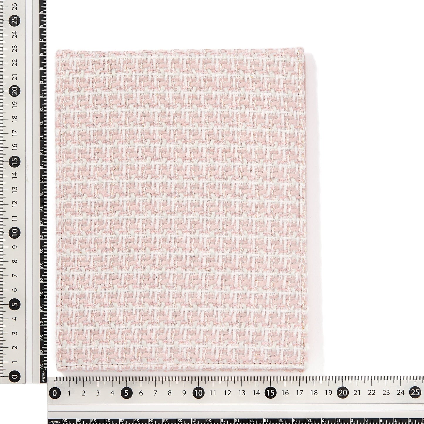 Tweed Foldable Mirror L Pink