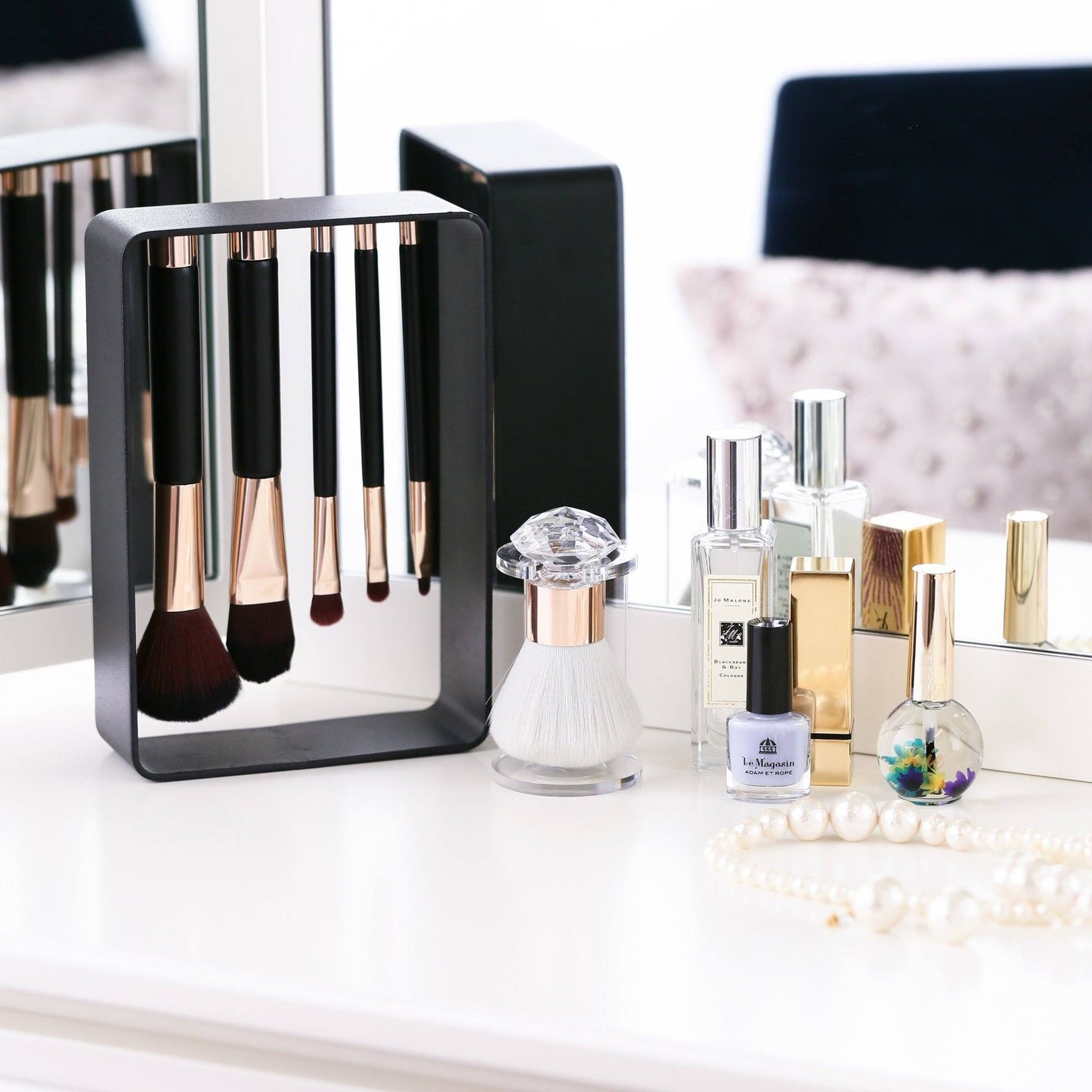 Feneto Magnetic Makeup Brush Set Bk