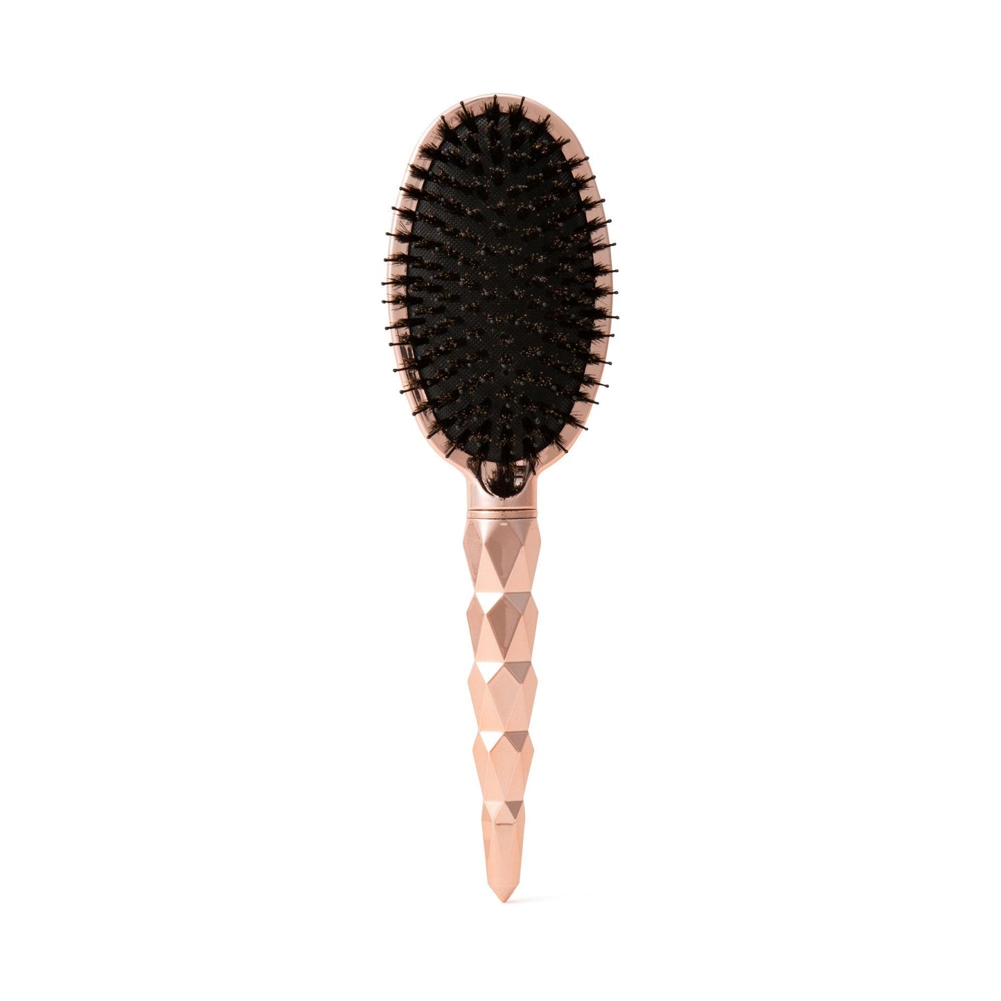 Sif Dual Oval Hairbrush Shiny Pink Gold