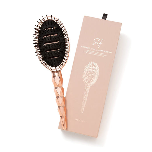 Sif Vent Oval Hairbrush Shiny Pink Gold