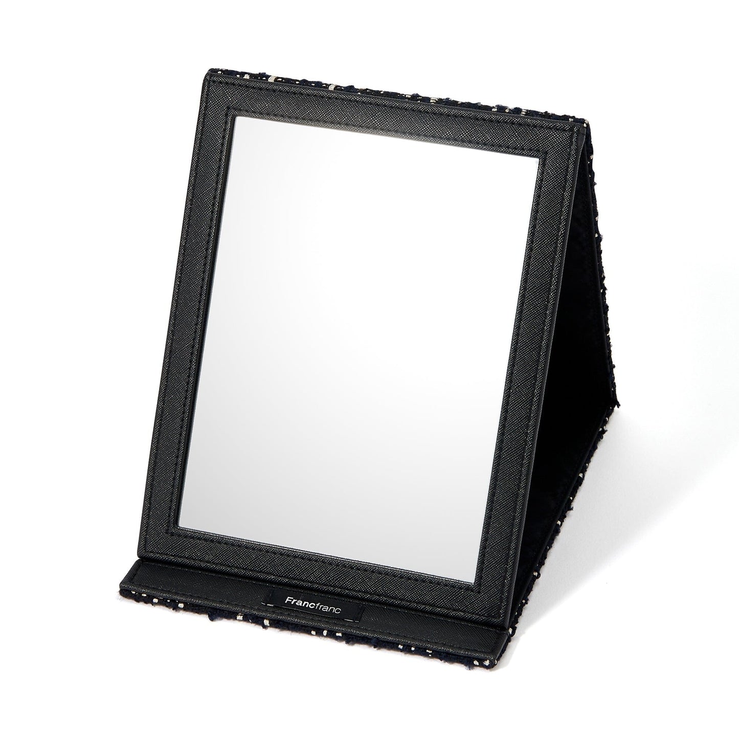 Tweed Foldable Mirror L Black