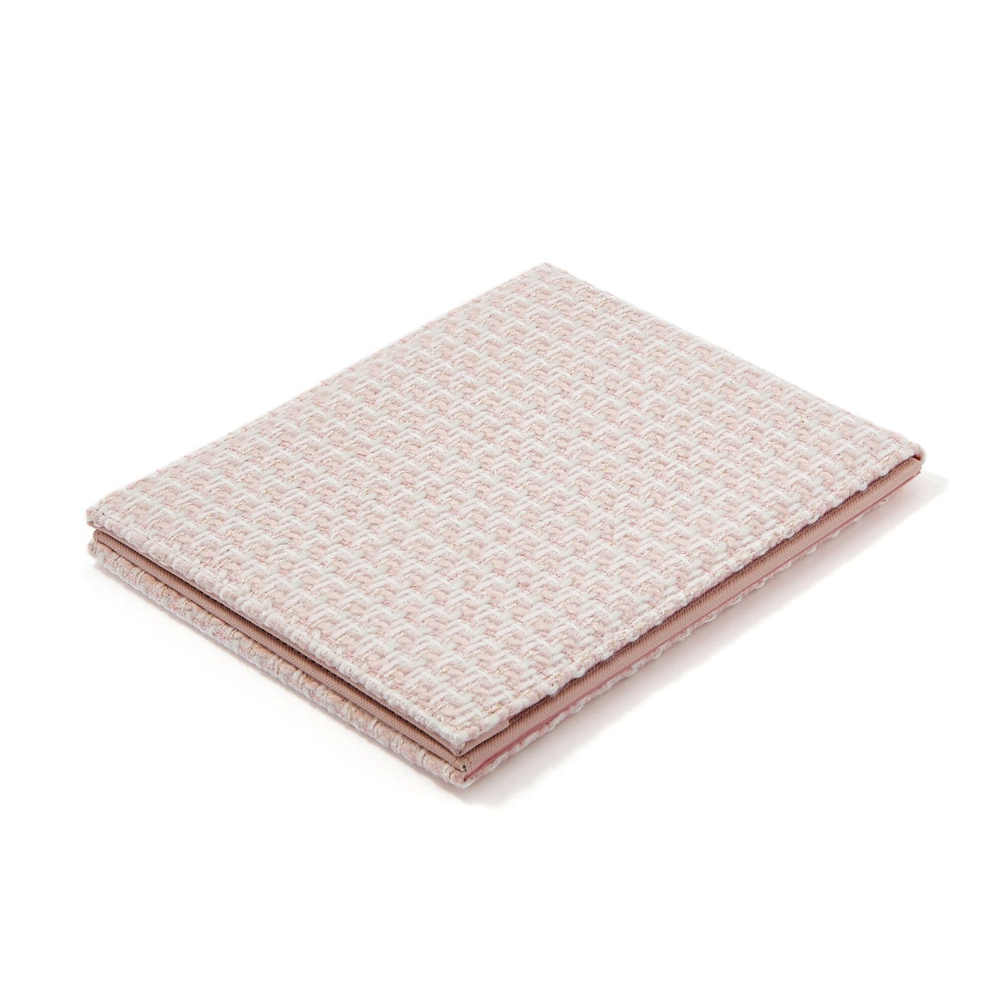 Tweed Foldable Mirror L Pink
